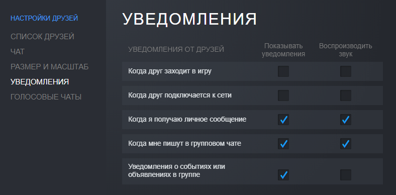 Как убрать в Steam всплывающие окна с играми в которые играют друзья