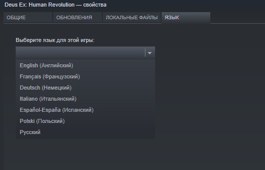 Русский язык в играх стима