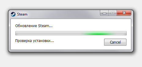 Обновление Steam. Проверка установки