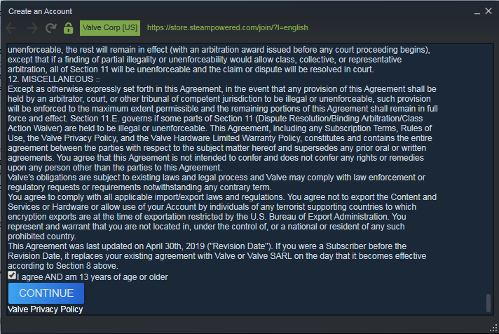 Не могу создать аккаунт в стим. Что делать? - steamru.org