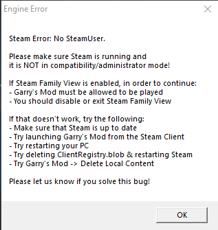 Steam Garry s Mod ошибка как исправить