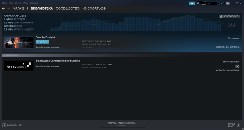 Steam странно качает и обновляет игры
