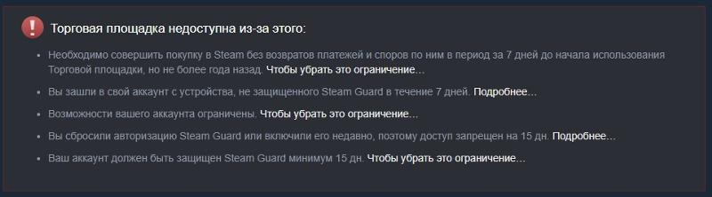 Торговая площадка в Steam