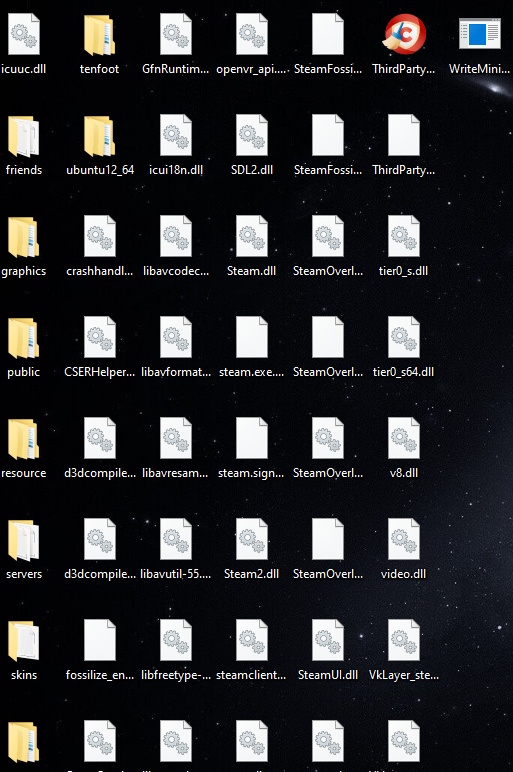 Когда запускаю стим вылезают файли. Что делать