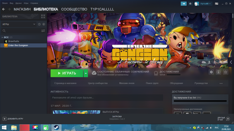 Бесплатные выходные в Steam Enter the Gungeon