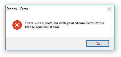 Что делать если при скачивание Steam у меня возникает ошибка There was a problem with your Steam installation