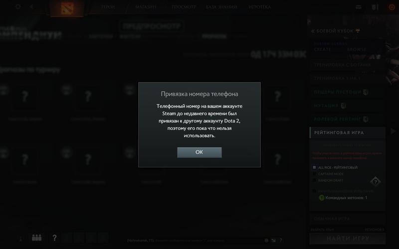 Сколько нужно ждать после привязки стим к телефону в дота 2
